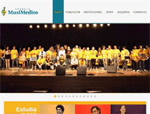 Tablet Screenshot of musimedios.org